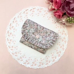 3ポケットのソフトなポーチ ⌘ チャイブ シュナーベル ⌘  リバティ タナローン生地使用