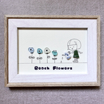シーグラスアート「Beach Flowers4」
