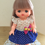 メルちゃんお洋服☆ドットワンピース