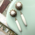 Victorian almond Jerry pierce / earring