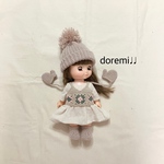 【⚠️専用です⚠️】ボンボンニット帽and手袋andブーツ(ベージュ) ソランちゃん　メルちゃん