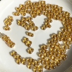 【50g（450〜460個）】大容量クリスタルライトオレンジ　チェコビーズ　ファルファーレ