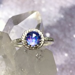 【水晶×レジン】暁の幻氷融晶『望視の指輪』宵闇