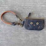 顔のミニミニポーチ（キーリング、ナスカンベルト付）