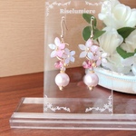 茉莉花　ジャスミンのパールピアス／イヤリング