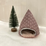 ハムスターのあったかテント⛺あずきミルク色　(再販はありません)