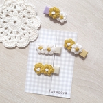 ❁﻿❁﻿小花のヘアクリップ❁︎❁︎                        baby＆kidshairaccessory 赤ちゃんヘアピン 子供ヘアピン