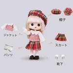 服　スカート　帽子　靴下　ジャケット　ねんどろいどどーる　オビツ11 ピコニーモp ドール　人形　着せ替え