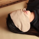 小豆ホットフェイスピロー　アイマスク　アイピロー　【ベージュ】