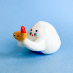 エビフライが友達おにぎりのリングスタンド