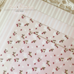 [D-76] A4両面デザインペーパー♡petit strawberry2種×各12枚＝計24枚入