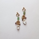 rさまご注文専用ページ〈Freshwater pearl & Stone earring(pierce)〉