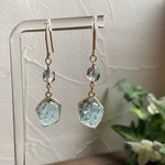 【受注制作】アイスブルー　ピアス/イヤリング