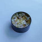 ジュエリー缶キャンドル　香　黒缶