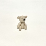 ミニテディベア（ベージュ）　ミニチュア  /  Miniature Teddy Bear (Beige) /  hinoki / P230127