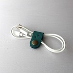 カピバラの足跡　レザーコードクリップ　ターコイズ