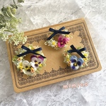 親子コサージュ　ビオラと小花のリースコサージュ　卒業式　卒園式　入園式　入学式　フォーマル