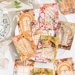 きれいなお花　ドア　窓　 素材紙 デザインペーパー　jzhm