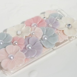 sawacchaoさま専用ご購入ページ花束のようなお花のスマホケース　 No.11(オーダーのみ）
