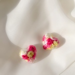 SABON BOUQUET(HOT PINK)ガラスドーム　ピアス・イヤリング