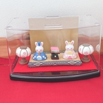 【雛人形飾り】うさぎのミニチュアお雛様ひな祭り飾り