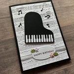 【誕生日カード】ピアノ