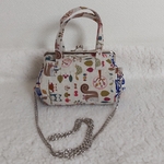 森の動物たち柄ちょこっとお出かけがま口バッグ👜🐿️🦉🦌
