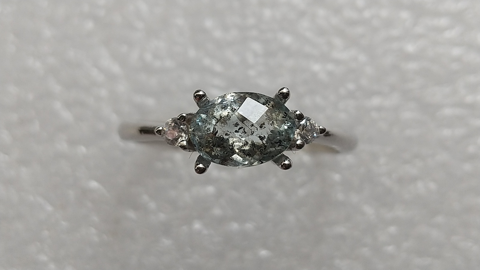 アクアマリンサンストーン リング / Aquamarine Sunstone Ring