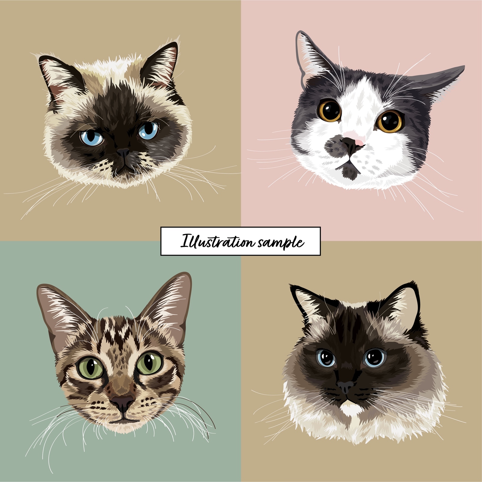 ハンドメイド オーダー受付ページ ♡トランプねこちゃん パネル♡ うち