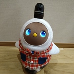 ラボット服 / 前開きベスト・赤チェック×無地