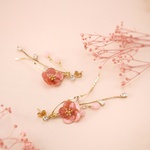 薄紅梅の清らかさ　ピアス&イヤリング