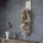 ＊ご検討中お取り置きページ＊　ワイヤーリース　［DODO］wreath  　パンパスグラスのロングワイヤーリース　　スワッグ　パンパス