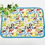 カラフル英字柄 生成り 園児用25×35  男の子  