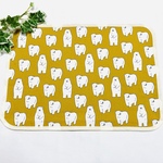 シロクマ柄 園児用 25×35  ランチョンマット  縁どり 