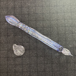 【1点限定 魔法の杖 ブルーピンク ガラスペン】