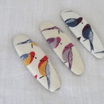 リバティぱっちん留め（オーバル・5ｃｍ）/Pauly Parrot 3個セット
