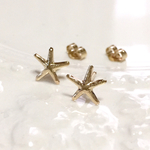 14kgfスターフィッシュピアス  キャッチ付き