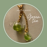 Green tea &ポット🫖　キーホルダー