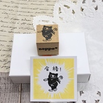 ラバースタンプ☆猫忍　挑発(右) 20x20