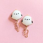 シマエナガさんピアス（イヤリング加工可）