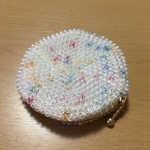 キラキラビーズのコインケース