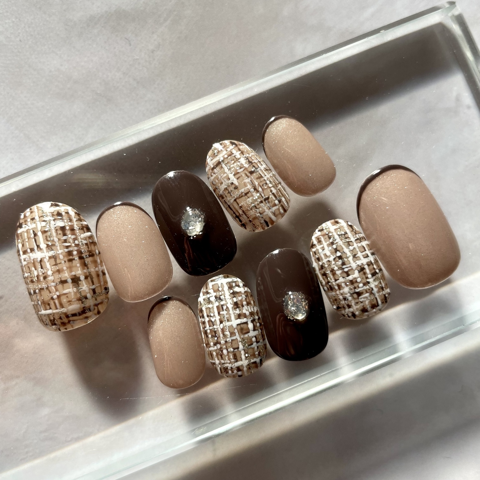 ネイルチップ ＊ツイードネイル - Miiz nail GALLERY | minne byGMO