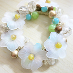 <<SALE>>大きなお花のビーズシュシュ