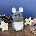 チンチラのぬいぐるみ　ブラックベルベット