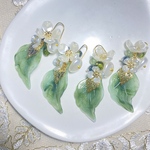 💚ボリュームリーフピアス