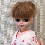リカちゃん 白xピンク・花柄
