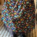 ジワるブサアニマルスカート　動物　お顔サイコー　ふんわりスカート　大人スカート　ギャザースカート