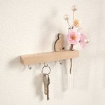 猫の種類が増えました　ピン固定式　猫とカギ掛けと一輪挿し　-小- 　■□基本送料無料□■