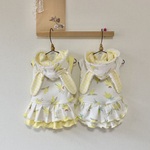 うさ耳パーカ♡ミモザワンピ　犬服(送料込み価格)