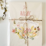 ohachans様専用ページ【flowers】大切な日を甘く淡い糸で残す刺繍ボード＊命名刺繍